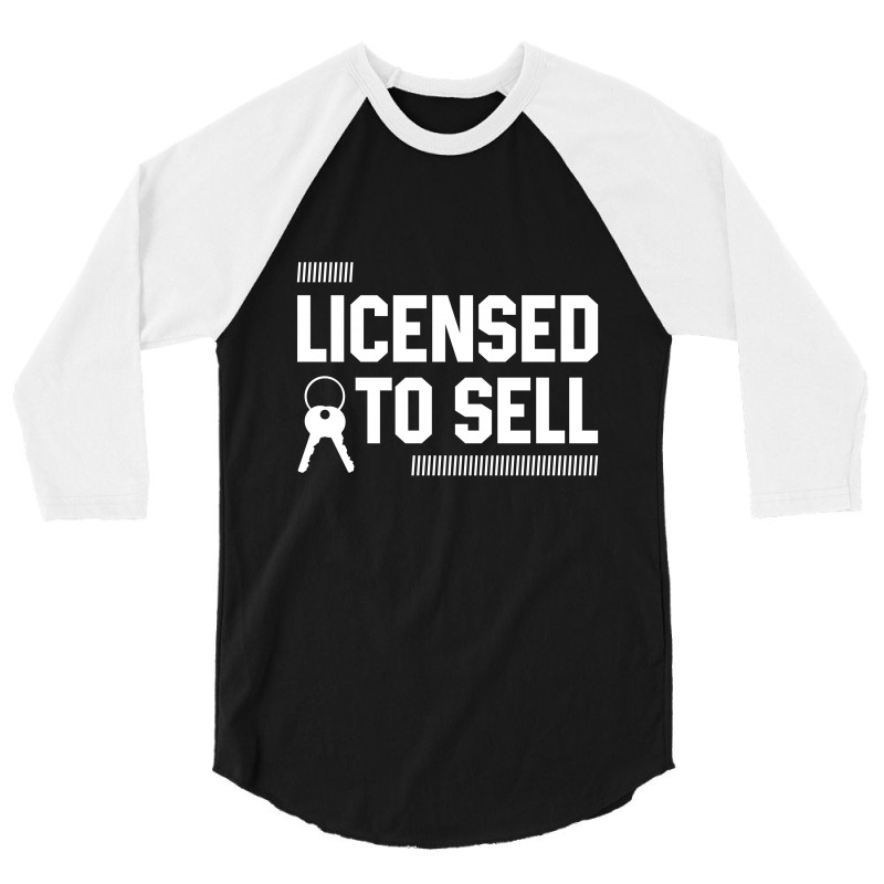 Licensed To Sell - Jobs Gift Occupation 3/4 Sleeve Shirt by Diogo Calheiros | Artistshot