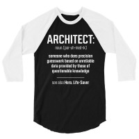 Paramedic Definition - Jobs Gift Occupation 3/4 Sleeve Shirt | Artistshot