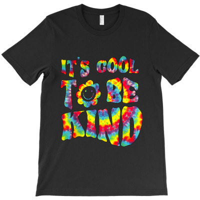 It's Too Cool To Be Kind Tie Dye Smile Face Hippie Smiley T-shirt Designed By Nguyen Van Thuong