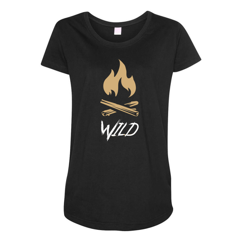 Camping Campfire Windniss Wildness Wild Maternity Scoop Neck T-shirt by dedibo | Artistshot