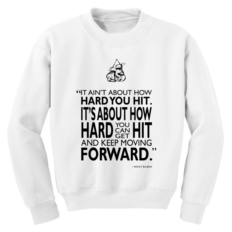 How Hard You Hit Youth Sweatshirt | Artistshot