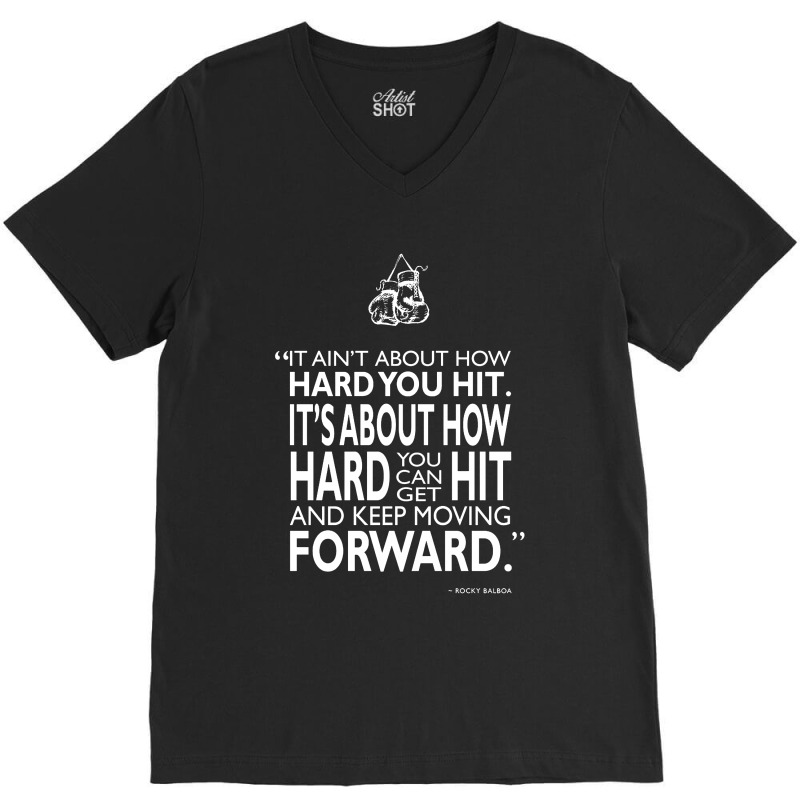 How Hard You Hit V-neck Tee | Artistshot