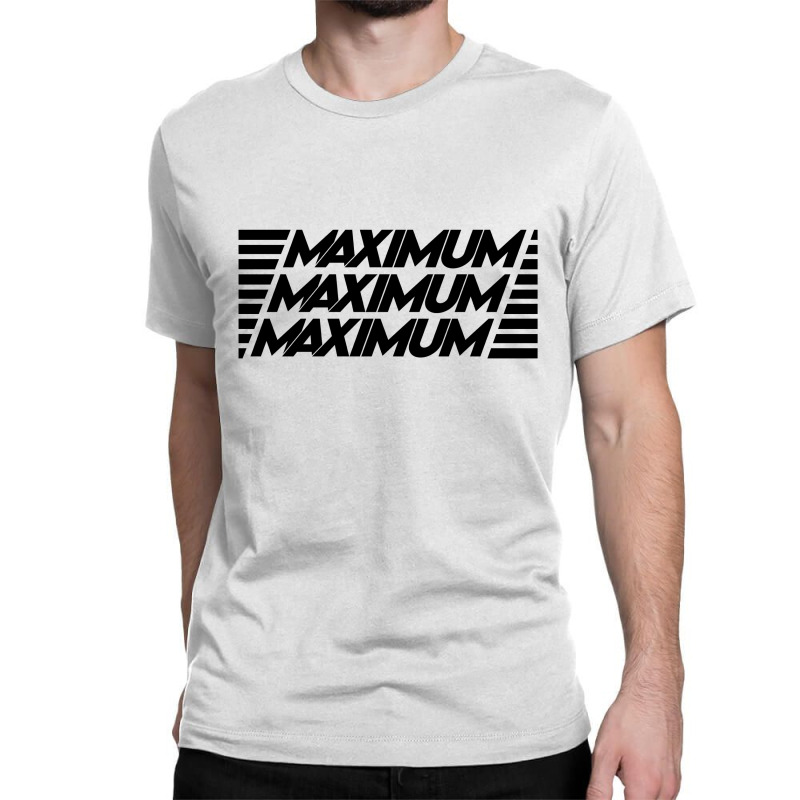 Maximum Stripes (black) Classic T-shirt by wahidin77 | Artistshot