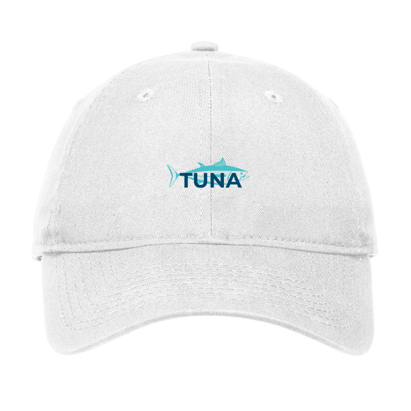 Line Art Blue Tuna Illustration Adjustable Cap | Artistshot