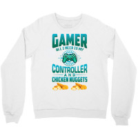 Gamer  For Kids Adults Video Games Chicken Nuggets Crewneck Sweatshirt | Artistshot