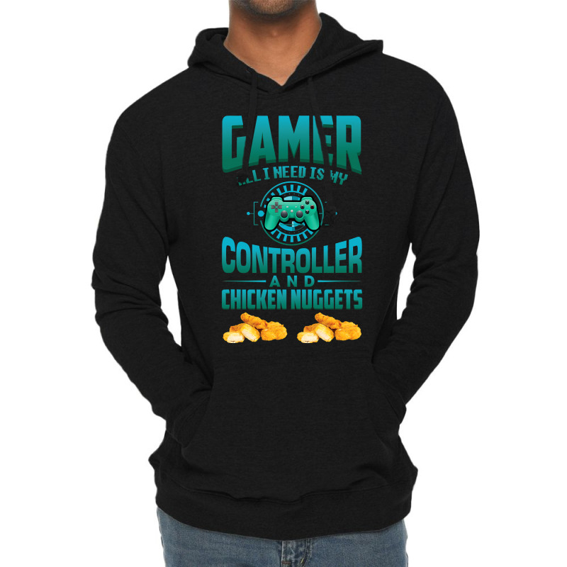 Gamer  For Kids Adults Video Games Chicken Nuggets Lightweight Hoodie | Artistshot