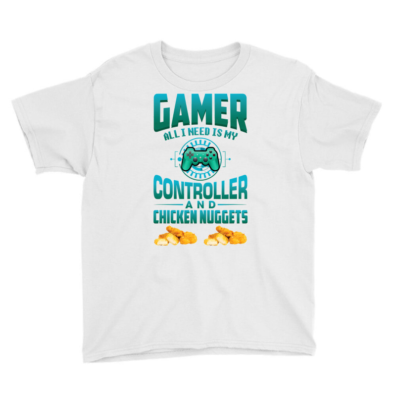 Gamer  For Kids Adults Video Games Chicken Nuggets Youth Tee | Artistshot