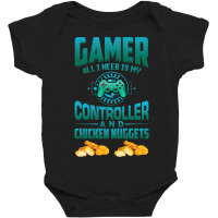 Gamer  For Kids Adults Video Games Chicken Nuggets Baby Bodysuit | Artistshot