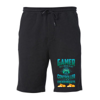 Gamer  For Kids Adults Video Games Chicken Nuggets Fleece Short | Artistshot