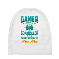 Gamer  For Kids Adults Video Games Chicken Nuggets Baby Beanies | Artistshot