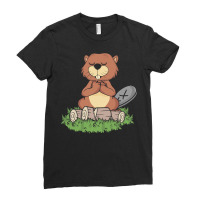 Meditation Gifts T  Shirt Beaver Meditating Women Yoga Exercise Medita Ladies Fitted T-shirt | Artistshot