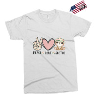 Peace Love Sloths Exclusive T-shirt | Artistshot