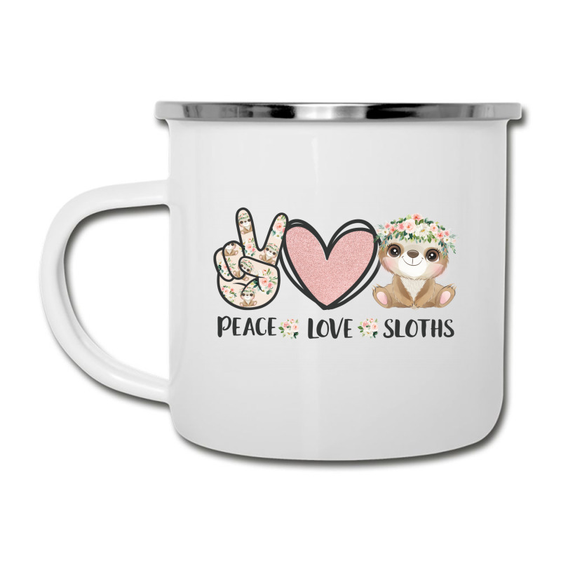 Peace Love Sloths Camper Cup | Artistshot