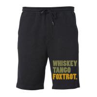 Whiskey Tango Foxtrot Fleece Short | Artistshot