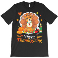 Chihuahua Happy Thanksgiving Christmas T  Shirt Chihuahua Turkey Costu T-shirt | Artistshot