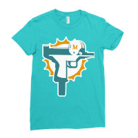 Custom Miami Dolphins Uzi Gun T Shirt Football Jersey Funny Ryan Tannehill  New Rare! Unisex Hoodie By Mdk Art - Artistshot