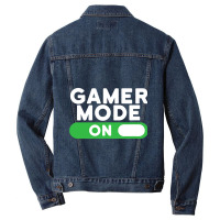 Gamer Mode On Funny Novelty Gaming Video Games T Men Denim Jacket | Artistshot