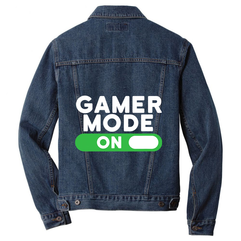 Gamer Mode On Funny Novelty Gaming Video Games T Men Denim Jacket by thutrang92 | Artistshot