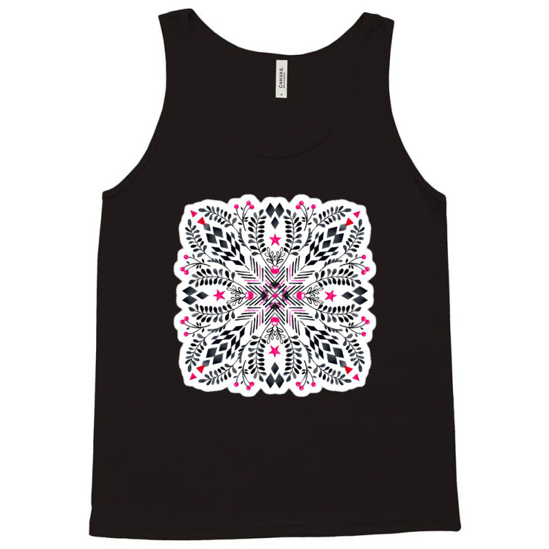 White Chalk Anemones On Blue 92315354 Tank Top by faizzz55 | Artistshot