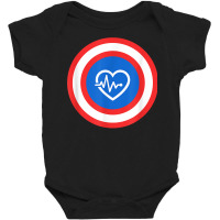 Captain Heart Funny Cardiologist Cardiology T Shirt Gift Baby Bodysuit | Artistshot