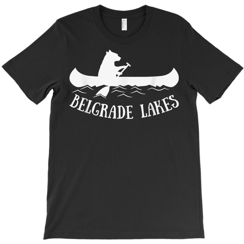 Belgrade Lakes Maine Bear Canoe Gift T Shirt T-shirt | Artistshot