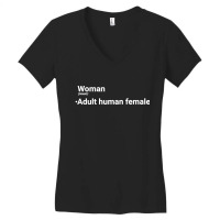 Dictionary Definition Of Woman Women's V-neck T-shirt | Artistshot