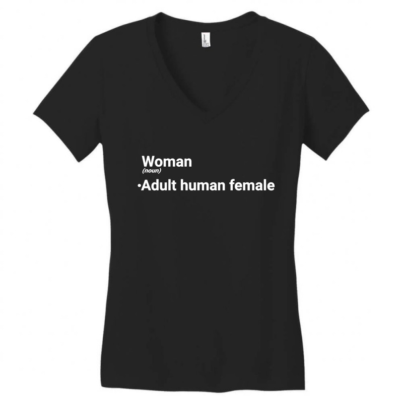 Dictionary Definition Of Woman Women's V-Neck T-Shirt by FeelGood Tees | Artistshot