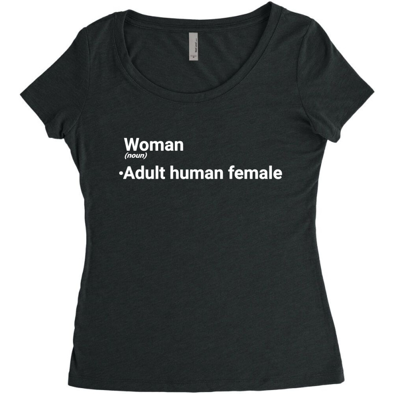 Dictionary Definition Of Woman Women's Triblend Scoop T-shirt by FeelGood Tees | Artistshot