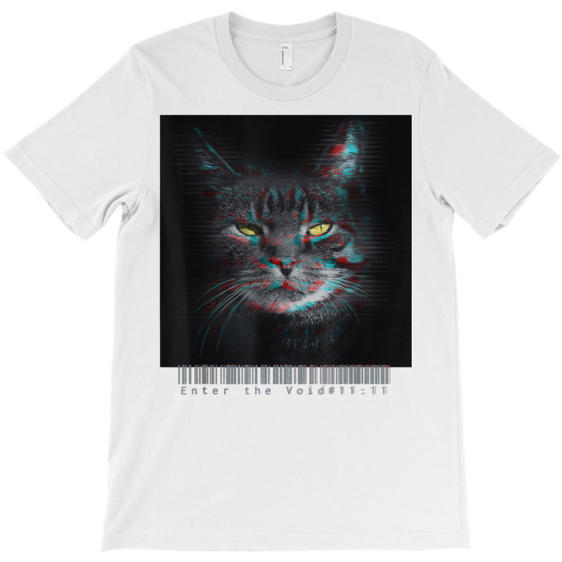 Enter The Void Glitch Maine Coon Feline Aesthetic Vaporwave T Shirt T-shirt | Artistshot