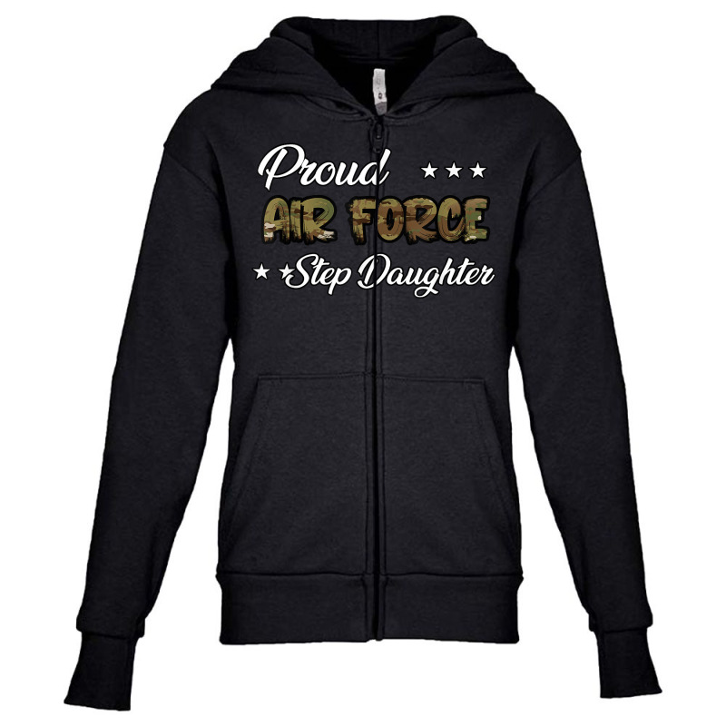 Ocp Bold Proud Air Force Step Daughter T Shirt Youth Zipper Hoodie | Artistshot