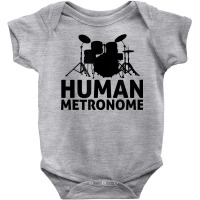 Human Metronome Cool Drummer Shirt Baby Bodysuit | Artistshot