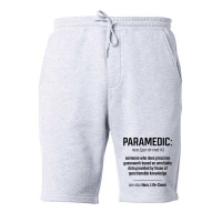 Paramedic Definition - Jobs Gift Occupation Fleece Short | Artistshot