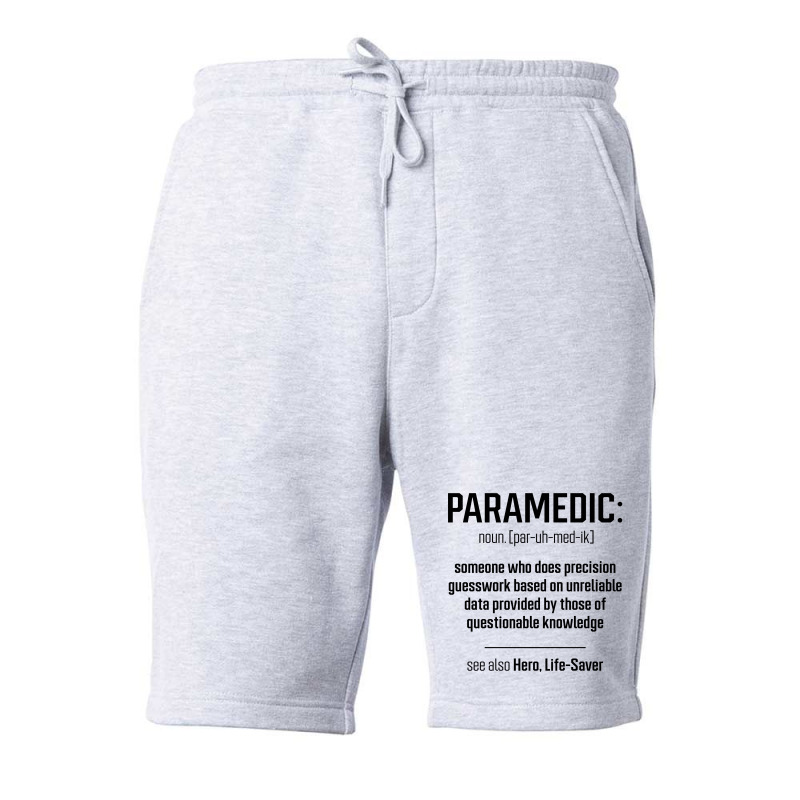 Paramedic Definition - Jobs Gift Occupation Fleece Short by Diogo Calheiros | Artistshot