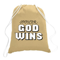 Spoiler God Wins Drawstring Bags | Artistshot