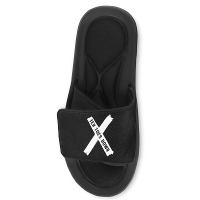 Deestroying Ten Toes Down Ttd Merch   For Dark Slide Sandal Designed By Just4you