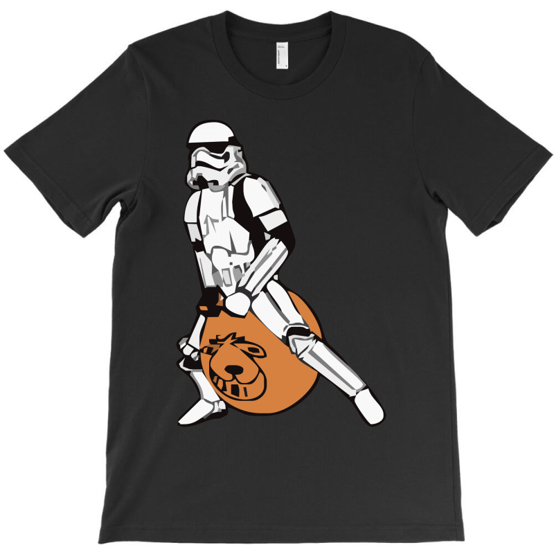 Custom Stormtrooper On A Spacehopper Mens Funny Star Wars T-shirt By Mdk  Art - Artistshot