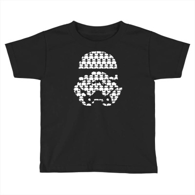 Stormtrooper Patern Tee Star Wars Tribute Direct To Garment Printed Toddler T-shirt Designed By Mdk Art