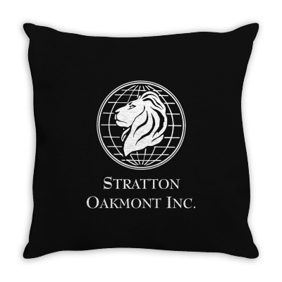 Street Stratton Oakmont Penny Stock Company Throw Pillow Designed By Mdk Art