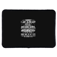 Sorry I Am Already Taken By A Freaking Awesome Girl Rectangle Patch | Artistshot