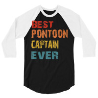 Best Pontoon Captain Ever Funny Pontoon Boat Shirts Tank Top 3/4 Sleeve Shirt | Artistshot