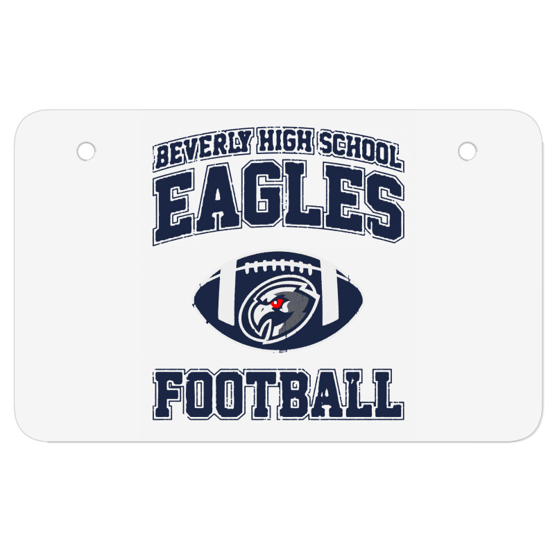 Custom Beverly High School Eagles Football Atv License Plate By Zita Art -  Artistshot