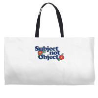 Subject Not Object T Shirt Retro Feminist Design Feminism Weekender Totes | Artistshot