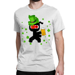 shamrock ninja st patricks day gift funny tees t shirt Classic T-shirt | Artistshot