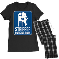 Funny Dirty Adult Humor Stripper Parking Strip Club Tank Top Women's Pajamas Set | Artistshot