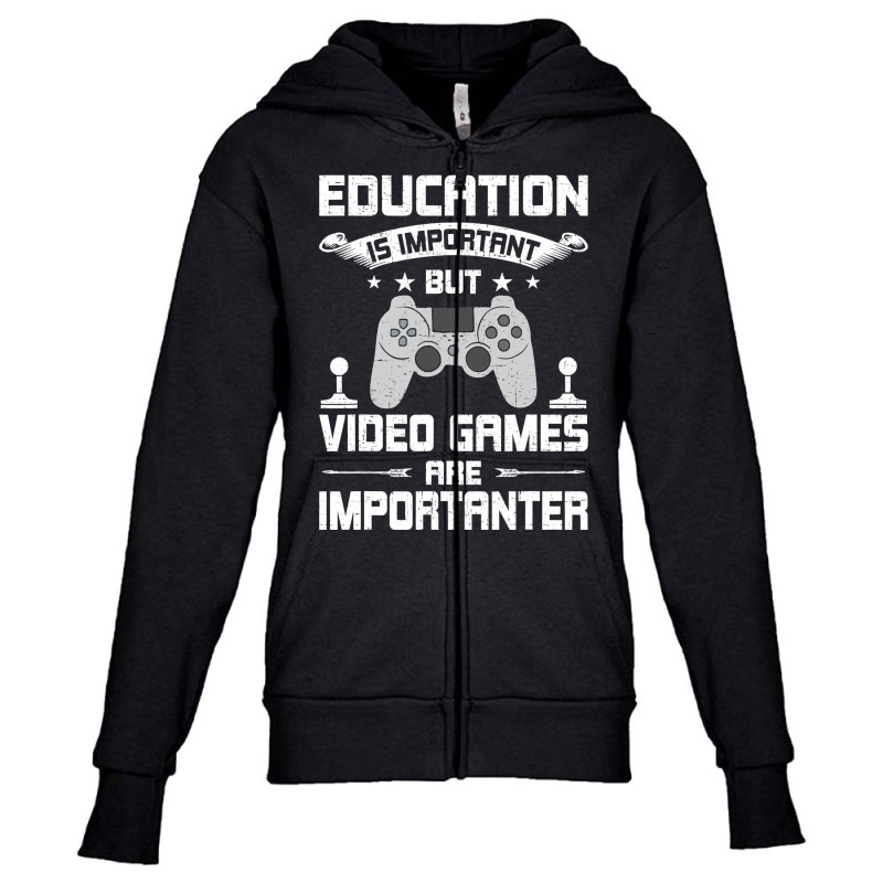 Video Games Are Importanter Video Gamer Gaming Youth Zipper Hoodie by thutrang92 | Artistshot