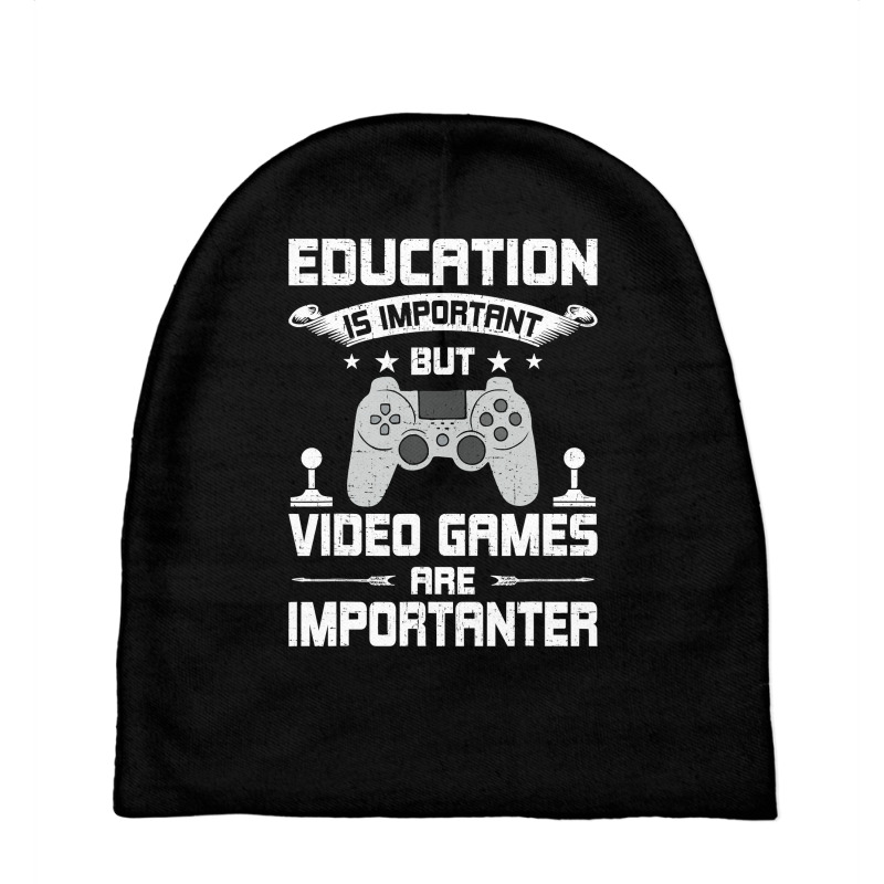 Video Games Are Importanter Video Gamer Gaming Baby Beanies by thutrang92 | Artistshot