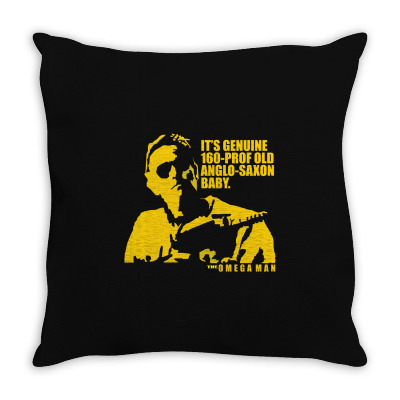The Omega Man Charlton Heston Throw Pillow Designed By Mdk Art