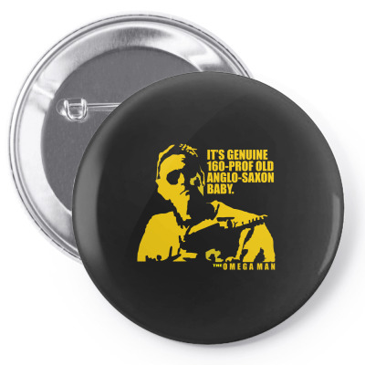 The Omega Man Charlton Heston Pin-back Button Designed By Mdk Art