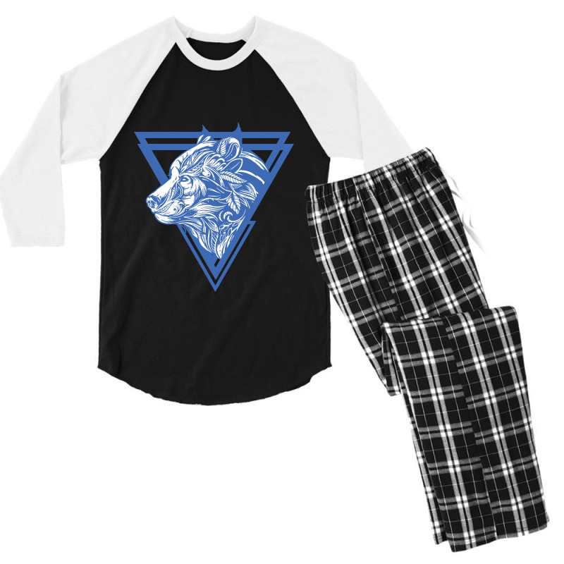 Wolf Draw Men's 3/4 Sleeve Pajama Set | Artistshot