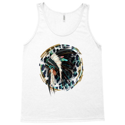 Indian Headdress Tank Top Designed By Apollo